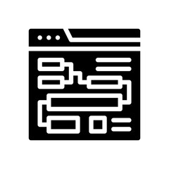 networking glyph icon