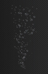 Realistic water drops vector concept