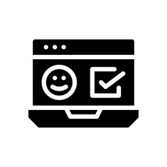 laptop glyph icon