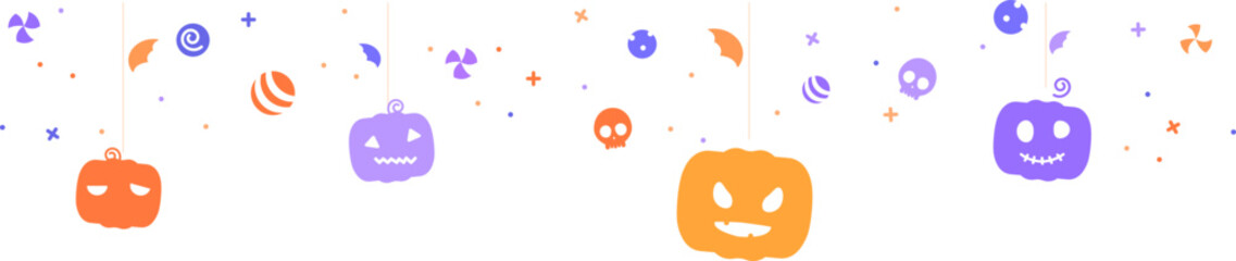 Halloween pumpkin garland