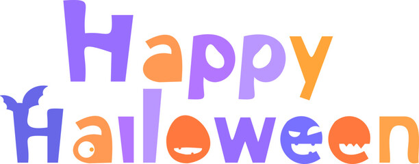 Happy Halloween typographic
