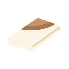 Bath towel icon. Flat illustration of bath towel vector icon