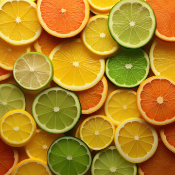 slices of lemon and lime