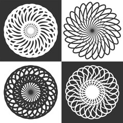 set of elements for design