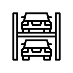 car park line icon