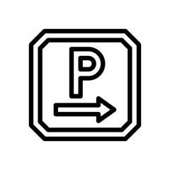 directions line icon