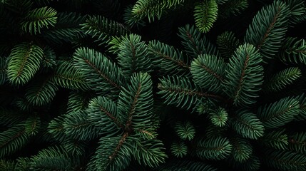 Fototapeta na wymiar green fern pine background