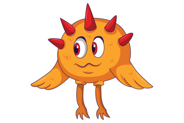 Cute Sea Animal Character Design Illustration