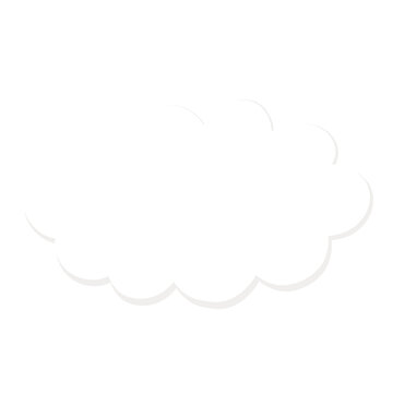 Cartoon white cloud 