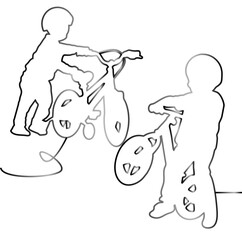 art line of people
