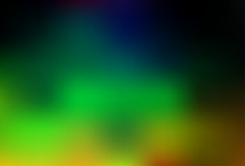 Dark Multicolor, Rainbow vector modern elegant background.