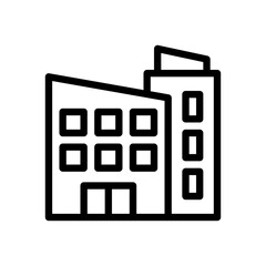 buildings line icon
