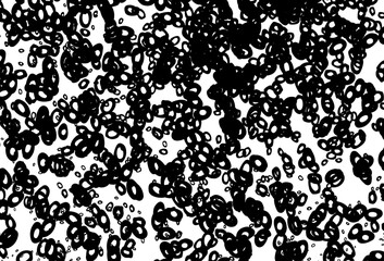 Black and white vector layout with circle shapes.