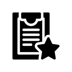 clipboard glyph icon