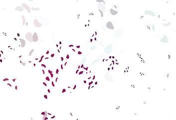 Light pink vector backdrop with abstract shapes.