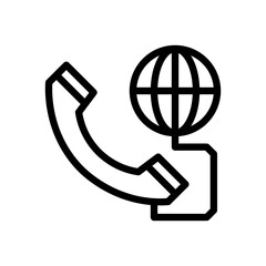 global communication line icon