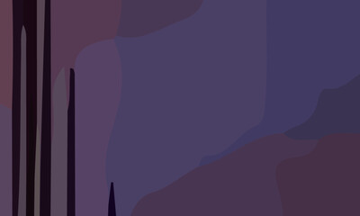 Naklejka premium Aesthetic abstract art with a combination of shapes and purple colors. Suitable for background and poster