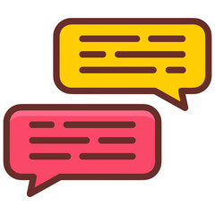 Comment icon symbol vector image. Illustration of the chat social media concept design image