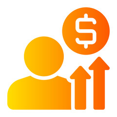 income gradient icon