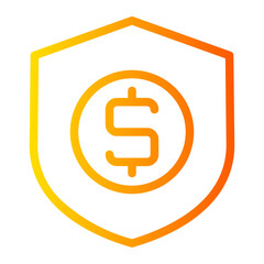 dollar gradient icon