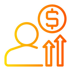 income gradient icon