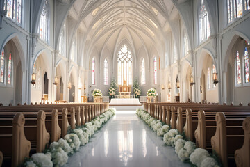 Church for Christian wedding ceremony