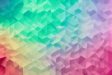 Abstract colorful low poly, triangle mosiac background. AI generated content. bright poly abstract background texture
