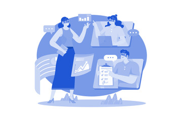 Virtual Business meeting