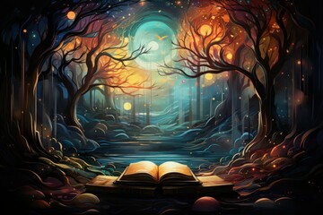 Enchanted storytelling books, bringing tales to life with their enchanted pages - Generative AI