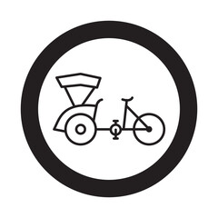 Fototapeta premium Bicycle icon