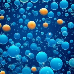 underwater water bubble illustration background