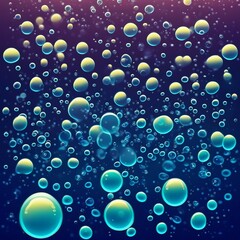 underwater water bubble illustration background