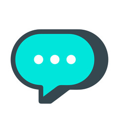 Comment icon symbol vector image. Illustration of the chat social media concept design image