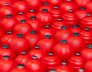 Christmas balls ornaments background pattern, New Year decoration, 3D render