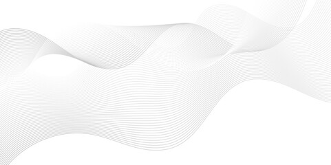 	
Abstract white blend waves carve smooth lines and technology background. Modern white flowing wave lines and glowing moving lines. Futuristic technology and sound wave lines background.