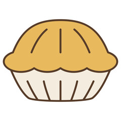 pie cake. cupcake dessert