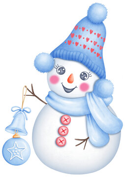 Cheerful Snowman Decoration for Holiday Celebrations