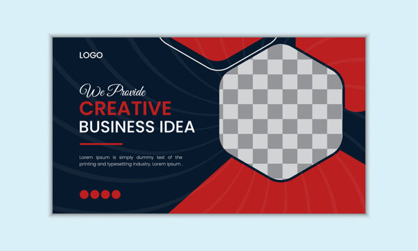 Abstract you tube thumbnail design template. - Powered by Adobe