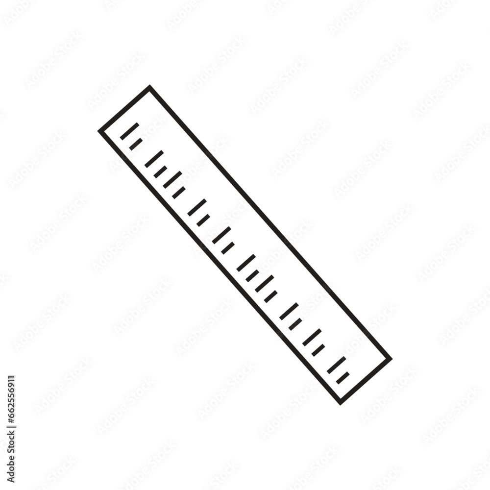 Poster ruler logo icon