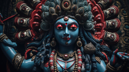 Goddess Kali idol in all its beauty