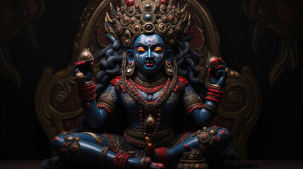 Goddess Kali idol in all its beauty - obrazy, fototapety, plakaty
