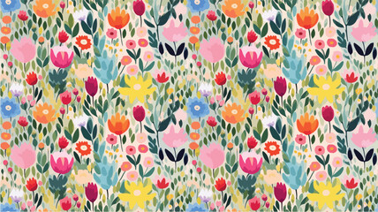 seamless ditsy flowers repeating pattern, tiny flowers pattern, ditsy, liberty , meadow, floral © peacefy