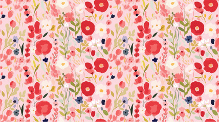 seamless ditsy flowers repeating pattern, tiny flowers pattern, ditsy, liberty , meadow, floral © peacefy