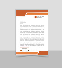 business corporate letterhead design template