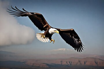 Obraz premium bald eagle in flight