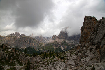 Cinque Torri, Dolomiti Alps, Italy.