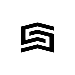 SS MODERN LOGO DESIGN 
