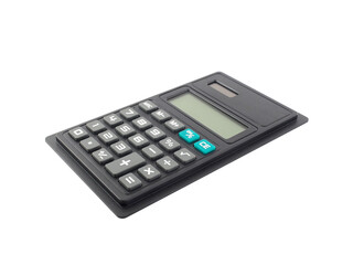flat calculator isolated on transparent, electronic device for calculating