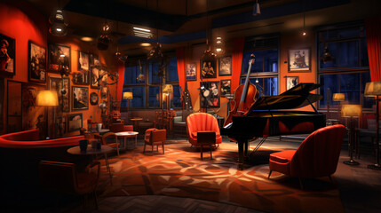 Jazz club room