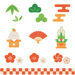 正月　かわいいイラスト素材